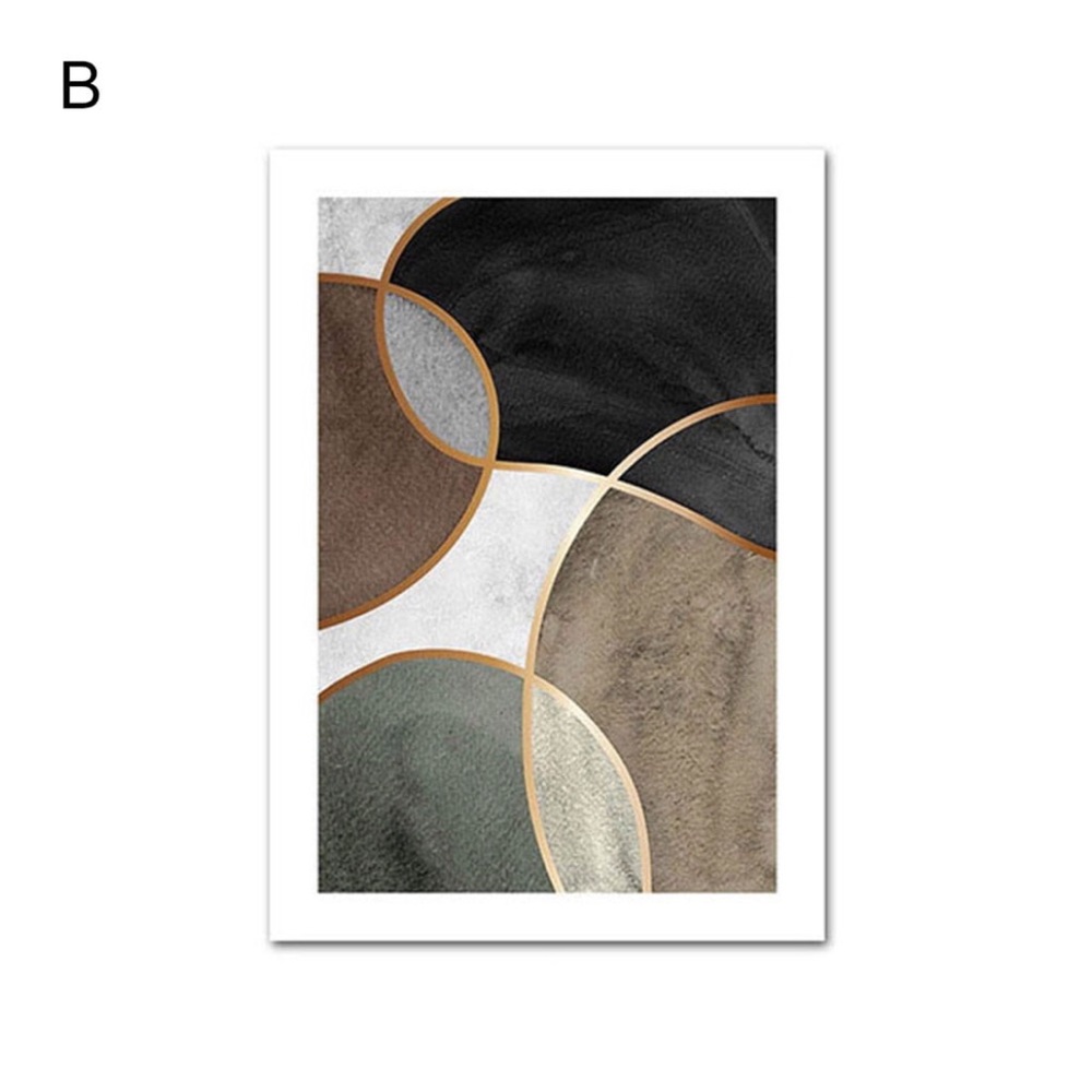 Windfall Abstract Circle Overlap Canvas Poster Painting Picture Wall Decor